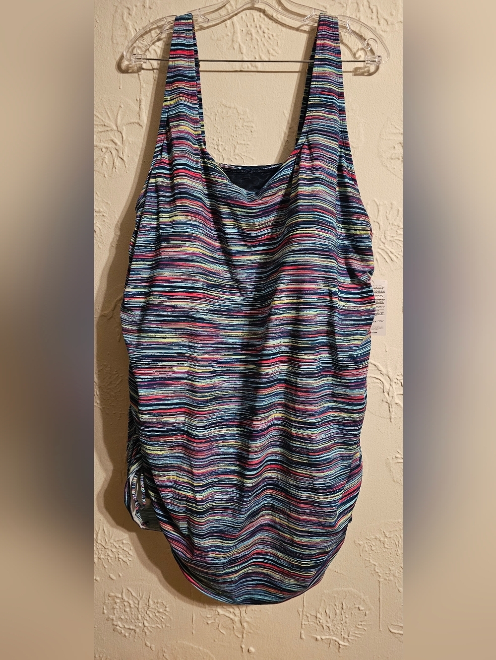 Lands' End 26W Striped Women's Swimsuit NWT
